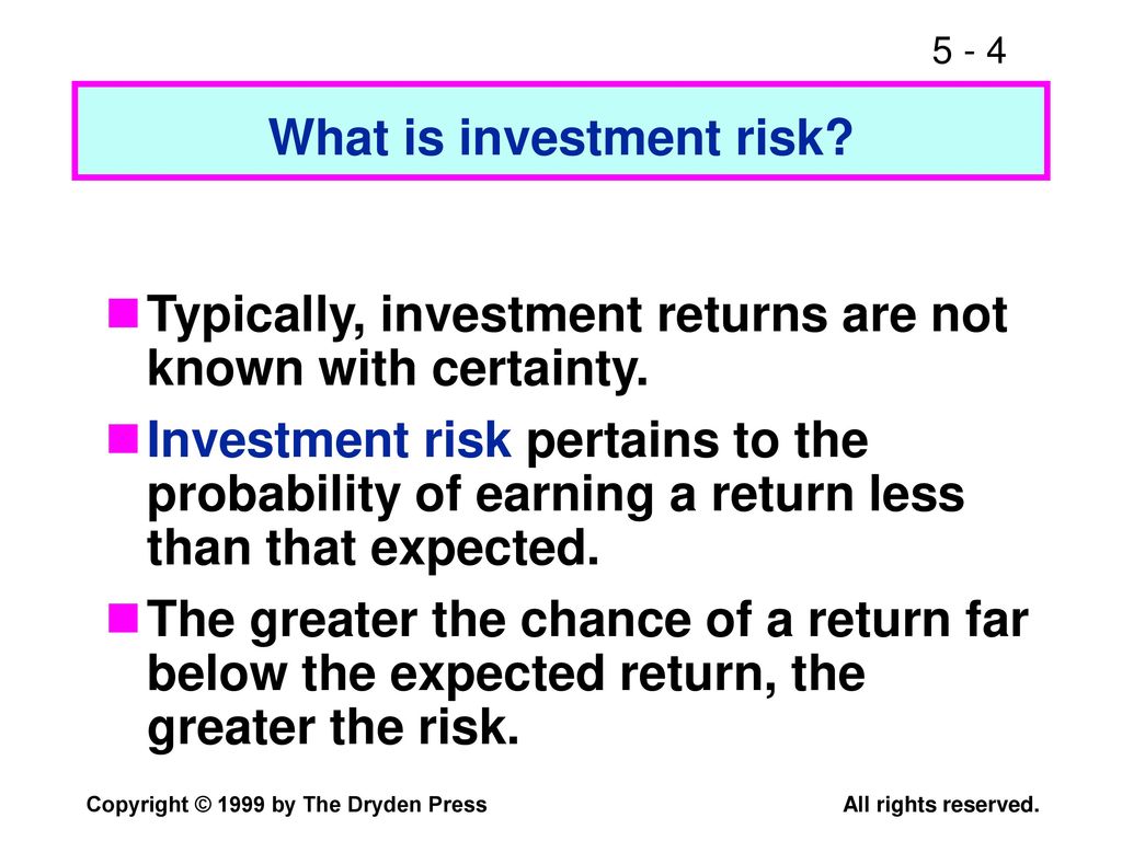 CHAPTER 5 Risk and Return: The Basics - ppt download